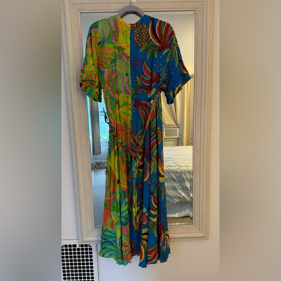 Farm Rio Tahiti Wrap Maxi Dress NWT Size Small - Picture 4 of 6